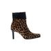 Enzo Angiolini Boots: Brown Leopard Print Shoes - Women's Size 5 - Pointed Toe