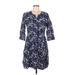 Gap Casual Dress V Neck 3/4 sleeves: Blue Dresses - Women's Size 6