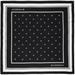 Black & White Plumetis Print Square Scarf