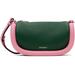 Green & Pink Bumper-12 Leather Crossbody Bag