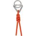 Orange Triangle Key Ring