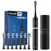 Sonic Electric Toothbrush for Adults with 8 Brush heads Rechargeable Toothbrush with 3 Modes and Smart Timer Black
