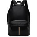 Faux-Leather Signature Stripe Backpack