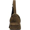 Treated Leather Crossbody Backpack