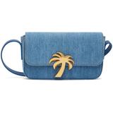 Blue Palm Bridge Denim Bag