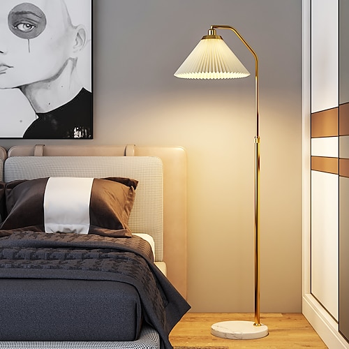 dimmbare stehlampe bogen stehlampen, metall stehlampen, led stehleuchte kreativ, stehlampe einstellbar, für wohnzimmer, büro und schlafzimmer stehleselampe Image