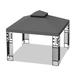 UBesGoo 10x10 Ft Outdoor Patio Gazebo Replacement Canopy Double Tiered Gazebo Tent Roof Top Cover Onlyï¼ˆFrame Not Includeï¼‰