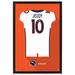 Jerry Jeudy Denver Broncos Away Jersey Framed Art Print