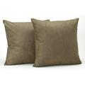 Newpoint Microsuede 16-Inch-By-16-Inch Feather And Down Filled Pillows Peridot 2-Pack