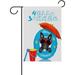 Hyjoy Garden Flag Summer Beach French Bulldog 28 x 40 Inch Double Sided Decorative Flag Summer Welcome Outdoor Yard Flag for Patio Lawn Outdoor Home Decor