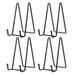 Display Shelves Easel 4 Pcs Black Shelf Stand Metal Tray Stands Iron Plate Rack Photo Frame