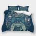 Home Textiles Gamepad Printed Quilt Cover Pillowcase Children Fashion Design Duvet Cover Set California King (98 x104 )