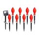 Blasgw Solar Flame Lights Outdoor LED Flame Lighting for Courtyard Decorations Solar Flame Lighting Outdoor Lighting Flame LED Courtyard Lighting Decorations red
