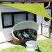 Floleo Triangle Sun Shade Sail 10 x10 x10 UV Block Canopy Outdoor Patio Lawn Garden Swimming Sunshade Easy Install & Durable