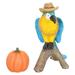 Pumpkin Parrot Ornament Thanksgiving Clings Yard Decorations Home Outdoor Resin