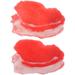 AntiGuyue 2pcs Simulation Pork Model Food Decoration Model Craft for Cabinet Display