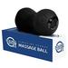 Professional Vibrating Peanut Massage Ball - Deep Tissue Trigger Point Therapy Myofascial Release - Handheld Cordless - 4 Intensity Levels - Dual Lacrosse Ball Vibration Massager (Black)