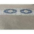 Non Slip Rugs Indoor Rug Floral Rug Bohemian Rug Chenille Printed Stye Rug Thin Rug Accent Rug Navy Blue Rug Cute Rug Hallway Rug Thick Rug 2.6 x6.5 - 80x200 cm