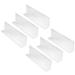 6 Pcs Purses Clear Shelves Commodes Closet Separators Plastic Plates PVC Shelf Divider Side Splitter Storage Rack