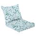 2 Piece Indoor/Outdoor Cushion Set Seamless pattern mistletoe branches Casual Conversation Cushions & Lounge Relaxation Pillows for Patio Dining Room Office Seating