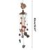 Blasgw Rustic Copper-Colored Metal Iron Wind Chimes for Outdoor Balcony Decoration Vintage Metal Iron Wind Chimes Balcony Decoration Copper Color Outdoor Hanging Decoration B