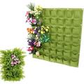 Hanging Planting Grow Bags 49 Pockets Planting Bag Hanging Vertical Garden Wall Planter Greening Planting Bag Flower Planting Container Wall Mounted Grow Bags For Yard Garden Home Decoration Green