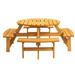 Wooden Picnic Table with Benches - 43.12 - Elevate your outdoor gatherings with style and comfort!