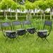 Foldable Outdoor Chair Set - 4 pcs - 25.35 - Comfortable outdoor seating on-the-go!