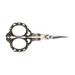 chidgrass European Style Vintage Cross-stitch Scissors Household Student Office Stainless Steel Alloy Corrosion Resistance DIY Shears Antique green