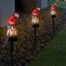 Holloyiver Parrot Garden Decor Solar Lights Outdoor Stakes Decorative Waterproof LED Decorations for Patio Yard Lawn Porch Pathway Housewarming Cute Figurines Animal Ornaments Red