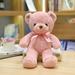 30CM Colorful Bear Plush Animals Toys Doll Soft Stuffed Teddy Bears for Girls Wedding Baby Shower Toy Birthday Gift Child Kids 30cm pink