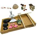 Decor Rock Room Decoration Micro Landscape Sandbox Zen Garden Kit Mini Bamboo Office