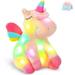 30cm LED Light Musical Unicorn Plush Toys Soft Cute Green Pink Light-up Stuffed Animals for Girls Birthday Gift Glowing Toy PINK