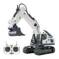 Dcenta Excavator 1/20 2.4GHz 11CH Remote Control Construction Truck Toy with Light for Kids