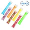 Ice Popsicle Bags Clear Disposable Ice Pops Mold Bags With Zip BPA Free Freezer Tubes For Snack Yogurt Sticks