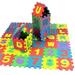 LWZWM 36-Piece Number Alphabet Foam Puzzle Child Alphabet Puzzle Foam Maths Educational Toy Gift Floor and Mat Math Educational Toy Gifts for Boys and Girls (A)