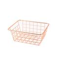 Metal Wire Storage Basket With Handles Durable Food Storage Organizers Storage Iron Metal Desktop Cosmetic Storage Organizers For Kitchen Food Pantry Papers Home Office Desk Bathroom Laundry Room Ba