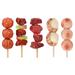 5 Pcs Simulation Skewers Kids Supply Decorative Photo Prop Toys Realistic Food Props for Children