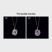 1pc Irregular Hollow Agate Quartz Geode Slice Pendant Necklace with Amethyst Inlay and Gold Plated Edge