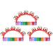 3 Pcs Wood Baby Toys Mobile Musical for Crib Tambourine Bell Handheld Instrument Wooden Child Infant