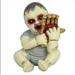 KEINXS Halloween Scary Ghost Baby Doll - 3.5IN Scary Resin Statue Craft Halloween Haunted House Decoration Garden Decorative Props Bar Haunted House Cemetery Decorations(A)