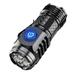 1/2Pcs Flashlights LED Tactical Mini Flashlight 5 Light Modes Rechargeable Waterproof Focus Zoomable Camping Outdoor Emergency (Black)