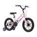 Imerelez Kids Bike 16 Inch Bicycle for Boys Girls Ages 4-8 Years - Toddler Bike Lightweight Magnesium Alloy Frame Disc Adjustable Handlebar Training Wheels (Pink Purple)