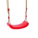 Swing Seat Set Kids Swing Seat Red Plastic Swings with Adjustable Rope Playground Swing Set Easy Install for Children Boys Girls