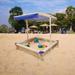 Outdoor Sandbox Kids Wooden Sandbox with Cover Adjustable Canopy for Backyard Play Children Outdoor Wooden Playset Sand Protection