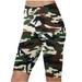 nerohusy Workout Shorts Women 5 Inch High Waist Yoga Shorts for Women s Tummy Control Camou Print Fitness Athletic Workout Running Shorts with Pockets Camouflage XXL