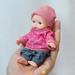 12cm Reborn Dolls Mini Palm Dolls Simulation Baby Dress Up Doll Reborn Doll Girls Boys Boneca Toys for Kids Munecas Reborn 1/12 12cm reborn doll