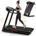 Folding Treadmills for Home - 3.5HP Portable Foldable with Incline Electric Treadmill for Running Walking Jogging Exercise with 12 Preset Programs Indoor Workout Training Space Save Apartment APP