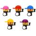 SIEYIO 1Pc Cartoon Bike Bicycle Cycling Hat Horn Loud Alarm Handlebar Metal Bell Ring