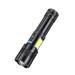 Anuirheih Flashlights for Home Super Bright Torch Searchlight Handheld Portable Rechargeable Flashlight Outdoor Long Shots Lamp(Black)